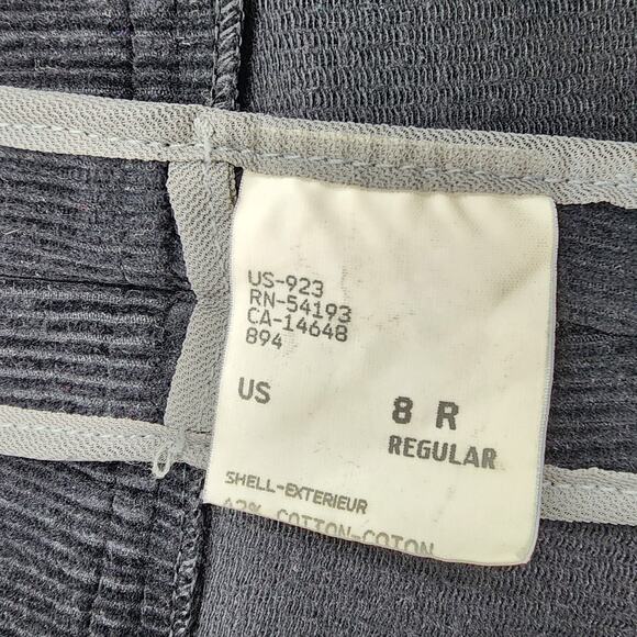 Bogner Women's Corduroy Unlined Black Cotton Blend Stirrup Pants Size 8 - Picture 3 of 6